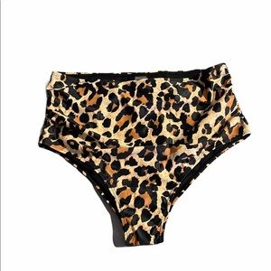 NWOT Leopard Swim Bottoms